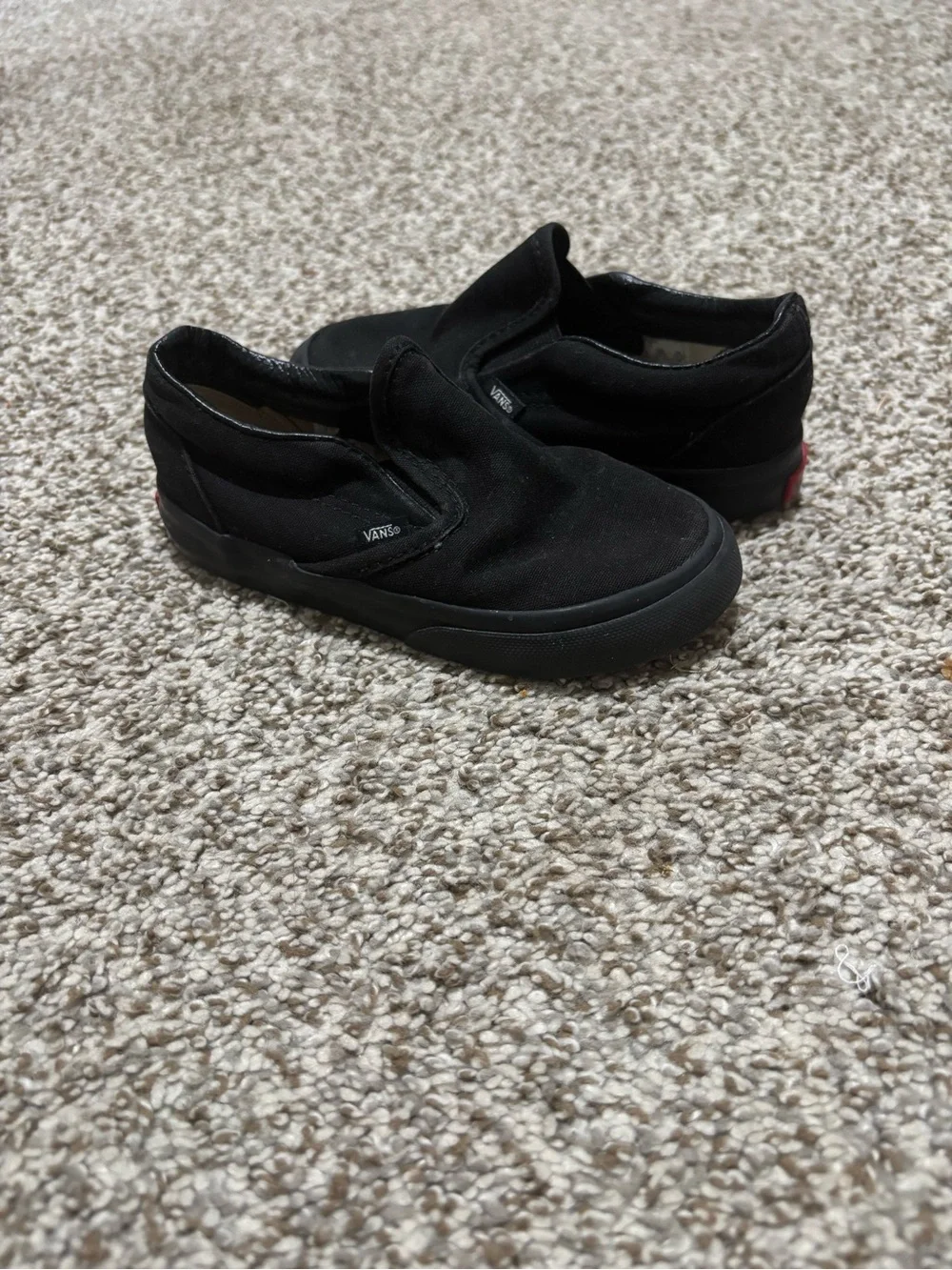 Vans Kids Black Slip-On Sneakers